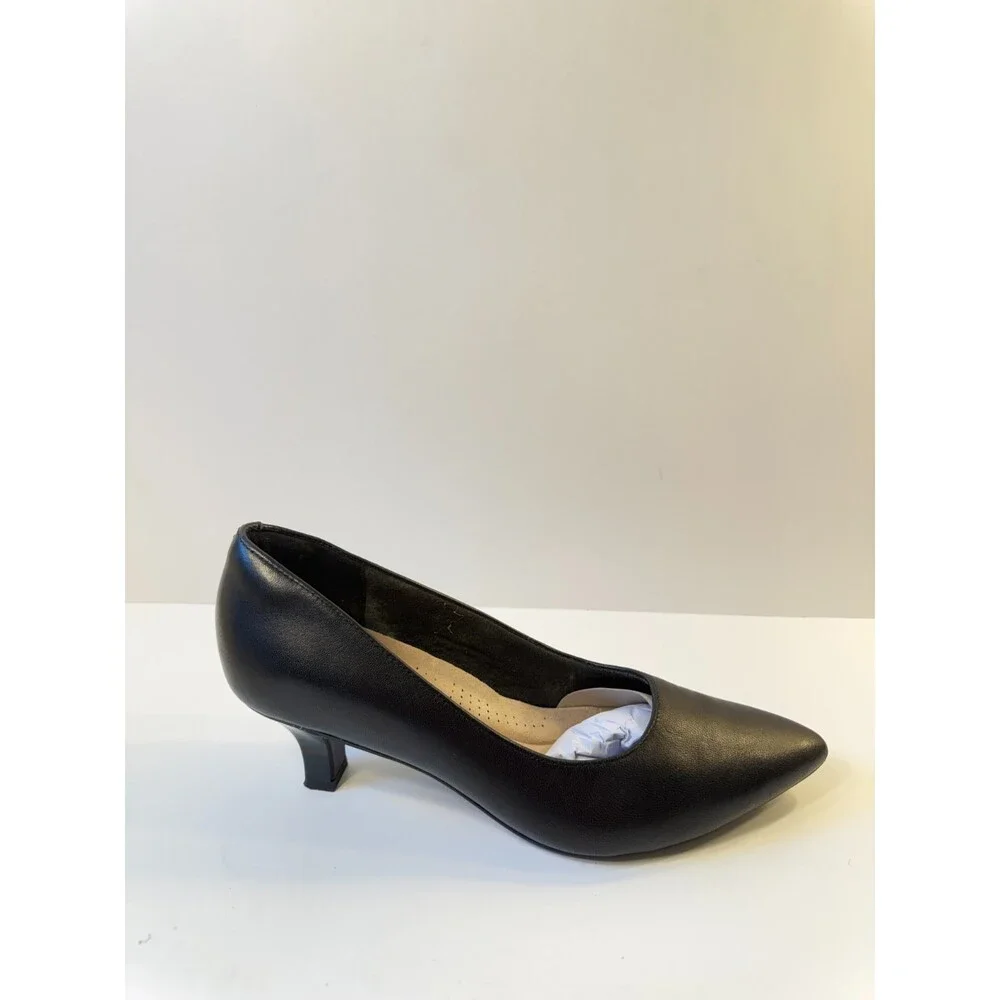 Clarks Womens Heels Black Leather US 9